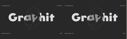 HvD Fonts released Graphit designed by Livius Dietzel and Tom Hoßfeld.