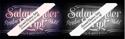 Get 20% off purchases at Salamander‚ a playful and agile script family. The sale will last until May 19.