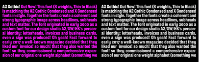 A2 Type released A2 Gothic.