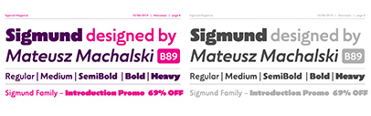 Capitalics Warsaw Type Foundry released Sigmund.