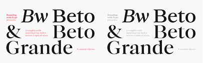 Branding with Type released Bw Beto.
