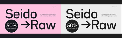 Branding with Type released Bw Seido Raw.