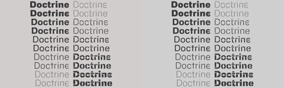 Doctrine‚ the san serif that was used for the new David Bowie album cover‚ became now available. There’s stencil version‚ too.