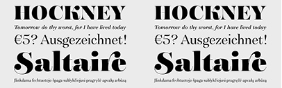 G-Type’s new website launched. Their fonts are 50% off for a limited time. Besides it‚ they released a new typeface‚ Saltaire.