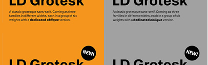 Lazydogs Typefoundry released LD Grotesk.