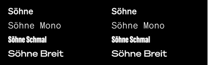 Klim Type Foundry released Söhne Collection.