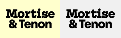 Signal released Mortise and Tenon‚ a sans serif version of Mortise.