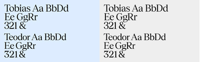 Displaay Type Foundry released Tobias and Teodor. They also added italics to Dazzed.