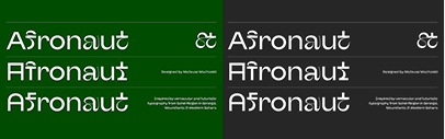 The Designers Foundry released Afronaut designed by Mateusz Machalski.