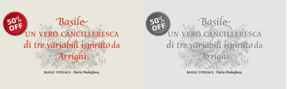 All the fonts from Tipo are 30% off till July 13th and Basile is 50% off till Jul 11th.