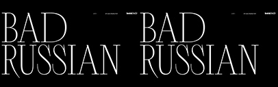 Bad Russian is available at Paratype Lab.