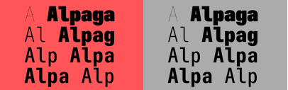 Newglyph released Alpaga‚ a monospaced variable font.