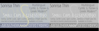 Sonrisa by Castle Type is 50% off till October 31st.