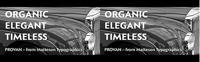 Matteson Typographics released Provan Formal and Provan.