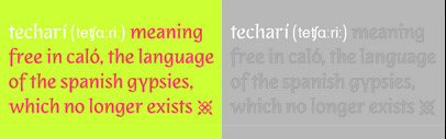Techarí‚ a new typeface by Pilar Cano‚ a designer of Edita.