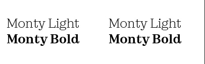 ECAL Typefaces released Monty.