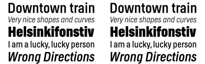 LudwigType expanded the character set of Helsinki and added italics to it. 50% off till the end of August.