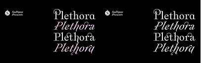 Sudtipos released Plethora designed by Alejandro Paul.