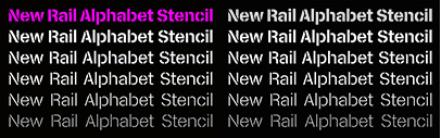 A2-Type released New Rail Alphabet Stencil.