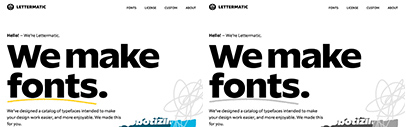 Lettermatic‚ a new type foundry‚ launched. Bezzia‚ Parclo Sans‚ Parclo Serif‚ and Really Sans are available.