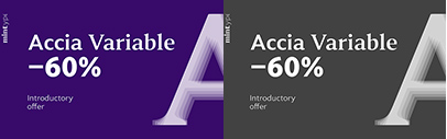 Mint Type released Accia Variable.