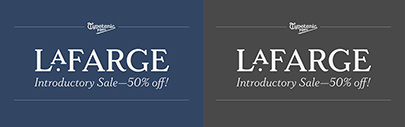 Typetanic Fonts released LaFarge.