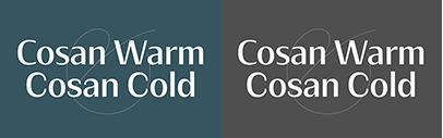 Adtypo released Cosan Warm and Cosan Cold.