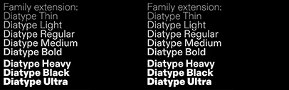 Dinamo added three new weights to Diatype.