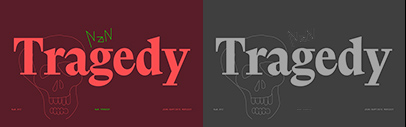 TXT25 is now completed and graduated from Future Fonts. You can now find TXT25 under the name “NaN Tragedy” on NaN. Besides the text styles‚ Display styles were added.