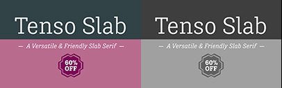Exljbris Font Foundry released Tenso Slab.