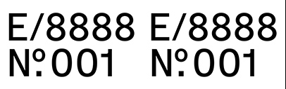 Feedtype released E/8888 №001.