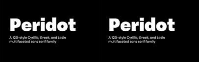 Foundry5 released Peridot. It comes in 6 widths. Each has 10 weights + italics.