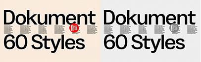 Extraset released ES Dokunent designed by Xavier Erni and Arthur Schwarz.