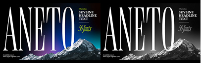 Type Together released Aneto Text‚ Aneto‚ and Aneto Skyline.