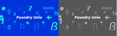 The Foundry Types released Foundry Unie. Introductory offer 20% off with ‘UnieIntro20’ code.