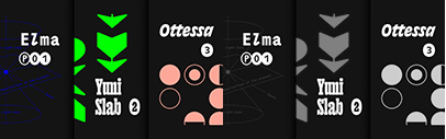 TypeMates released Elma‚ Ottessa‚ and Yuni Slab designed by Philipp Neumeyer.