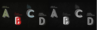 Le Havre Layers‚ a new layered typeface by Insigne.