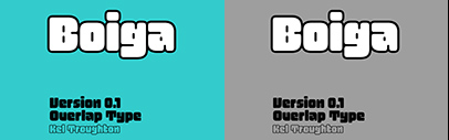Boiga by Kel Troughton was added to Future Fonts.