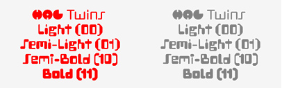 HAL Typefaces released HAL Twins.