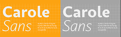 Schriftlabor released Carole Sans designed by Matz Gasser and Helene Krieger.