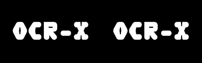 Maxitype released OCR-X.