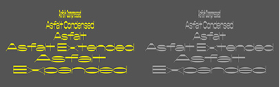 ABC Asfalt has been expanded. It now comes in 5 widths‚ each of which has 4 weights.