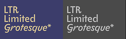 LTR Limited Grotesque now has an upright style.