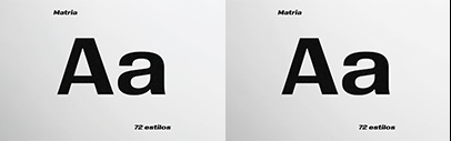 Plau released Matria‚ which is a grotesque family based on Brazilian historical models. It comes in four widths.