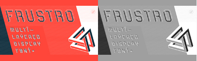 Frustro is a display typeface with a multistable perception phenomenon‚ based on the principles of the Penrose triangle. Also‚ it is a layered typeface with 6 styles.