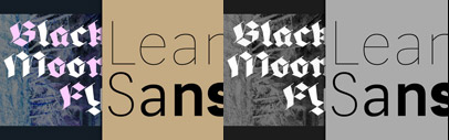 Blackmoon FY and LeanO Sans FY by FONTYOU. 30% and 50% off till Mar 22.