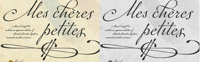 P22 Marcel is based on love letters from a man in a German labor camp during WWII to his wife in France. This beautiful script font is available at 20% until the end of February.