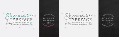 Showcase‚ a handmade typeface‚ by @Latinotype. 80% off till April 12.