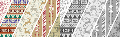 Winter Wallflowers — 25 unique hand drawn wallpaper tiles and 61 accompanying icons by Laura Worthington.