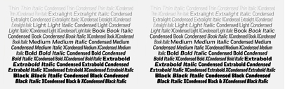 Fort Condensed and Fort X-Condensed‚ narrower versions of Fort‚ by @mckltype
